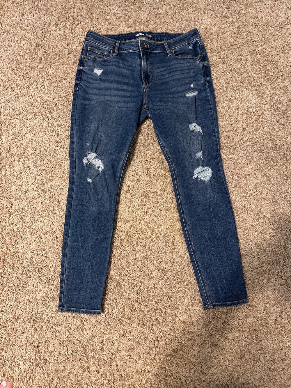 Old Navy Rockstar Super Skinny Jeans Mid-Rise 14